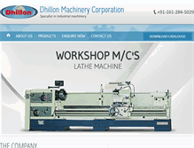 Tablet Screenshot of dhillonmachinery.com